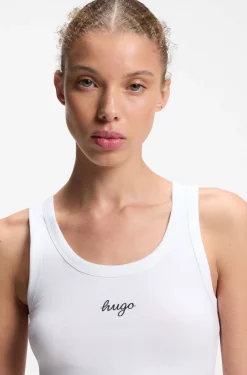 Extra-slim-fit tank top with puff-print logo