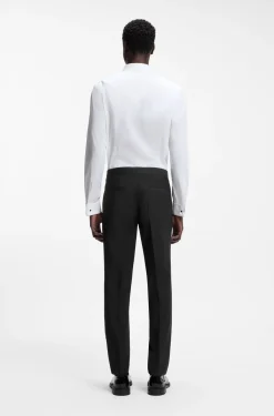 Extra-slim-fit trousers in a stretch-wool blend