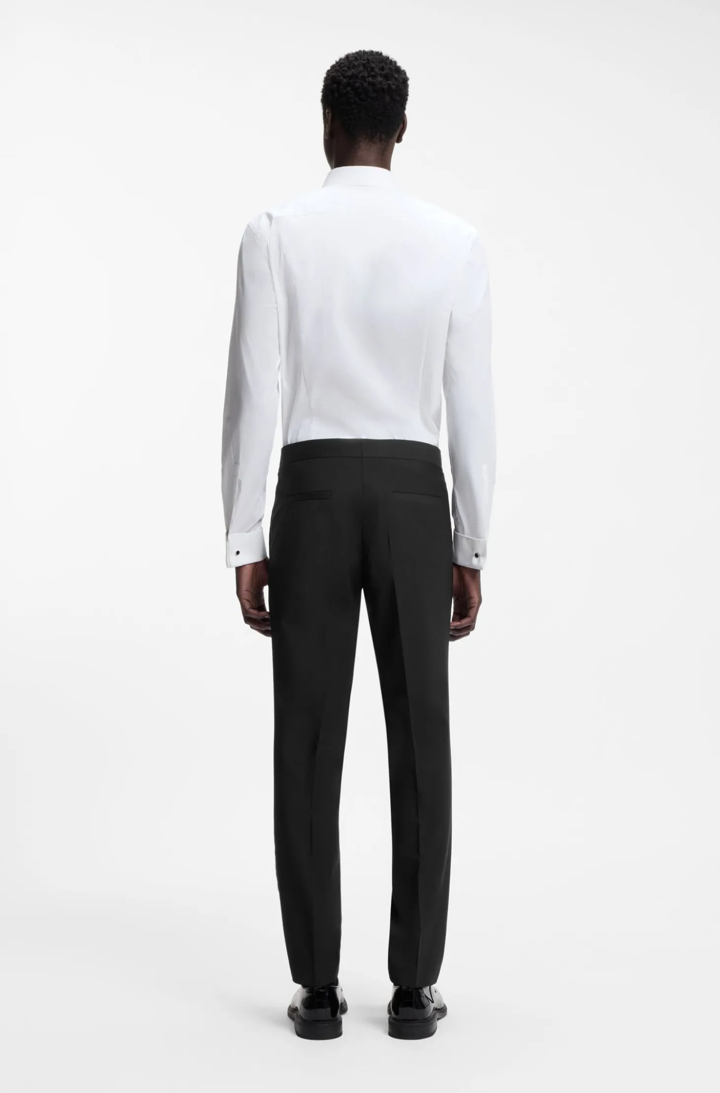 Extra-slim-fit trousers in a stretch-wool blend