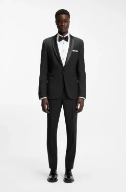 Extra-slim-fit trousers in a stretch-wool blend