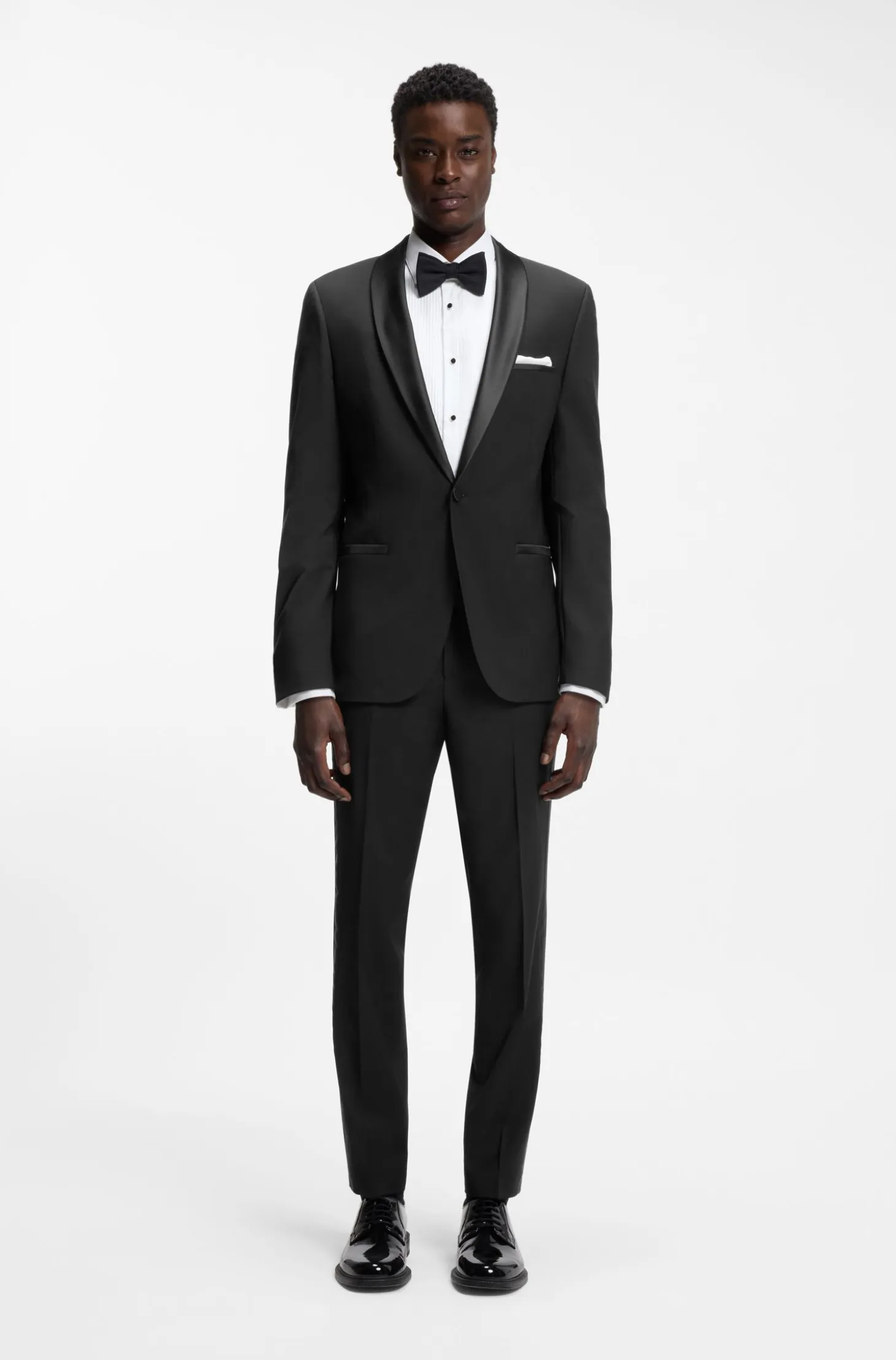 Extra-slim-fit trousers in a stretch-wool blend