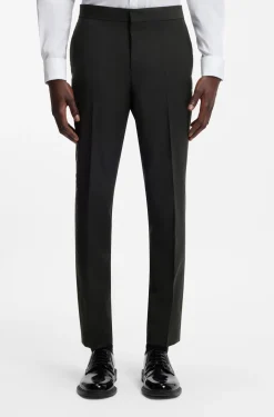 Extra-slim-fit trousers in a stretch-wool blend