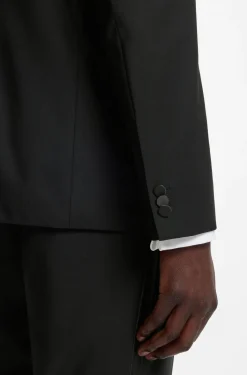 Extra-slim-fit tuxedo jacket in a wool blend
