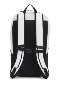 Faux-leather backpack with reflective details
