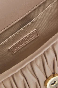 Faux-leather handbag with heart charm