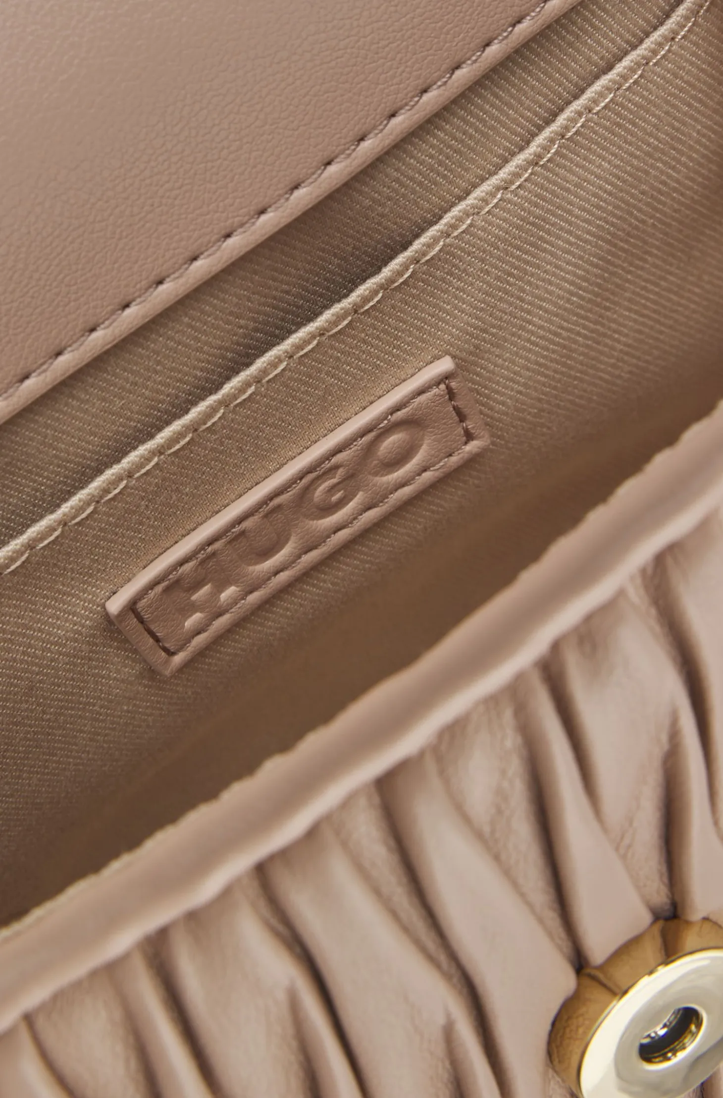 Faux-leather handbag with heart charm