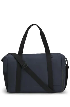Faux-leather holdall with reflective details