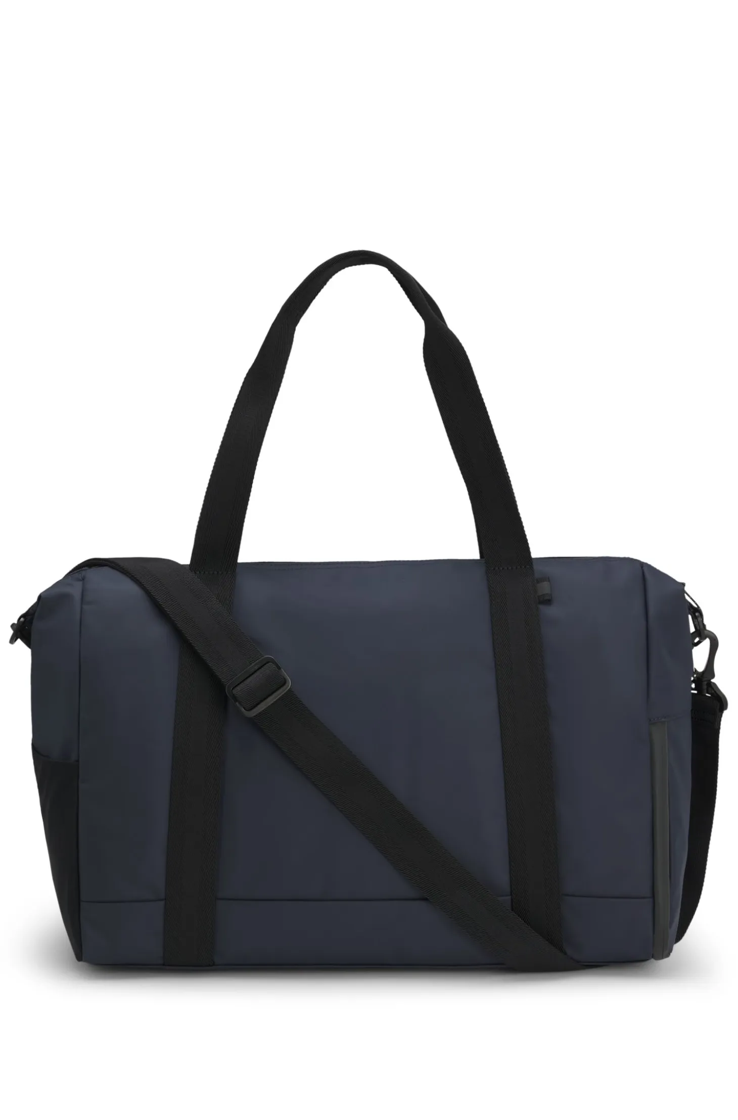 Faux-leather holdall with reflective details