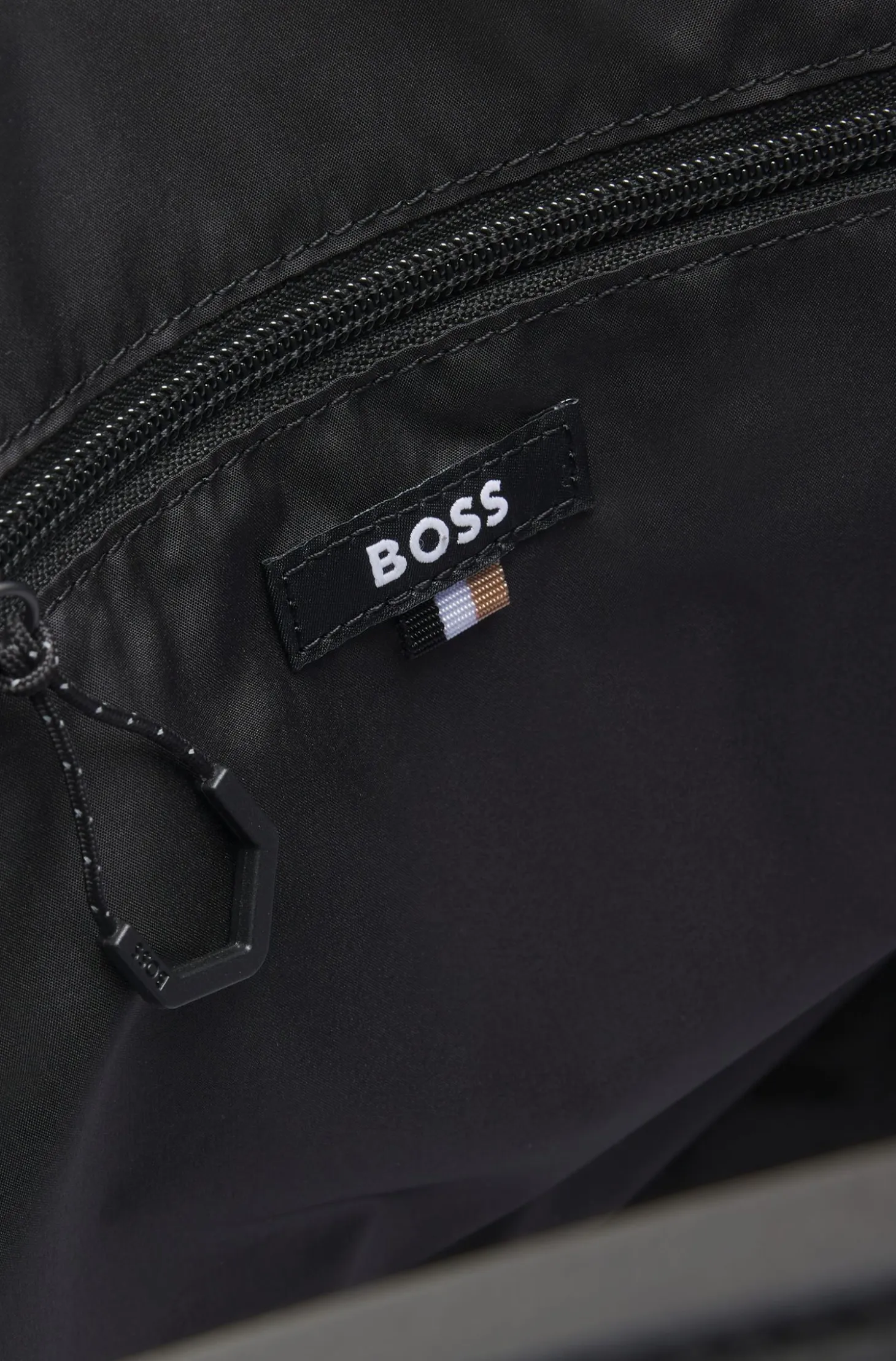 Faux-leather holdall with reflective details