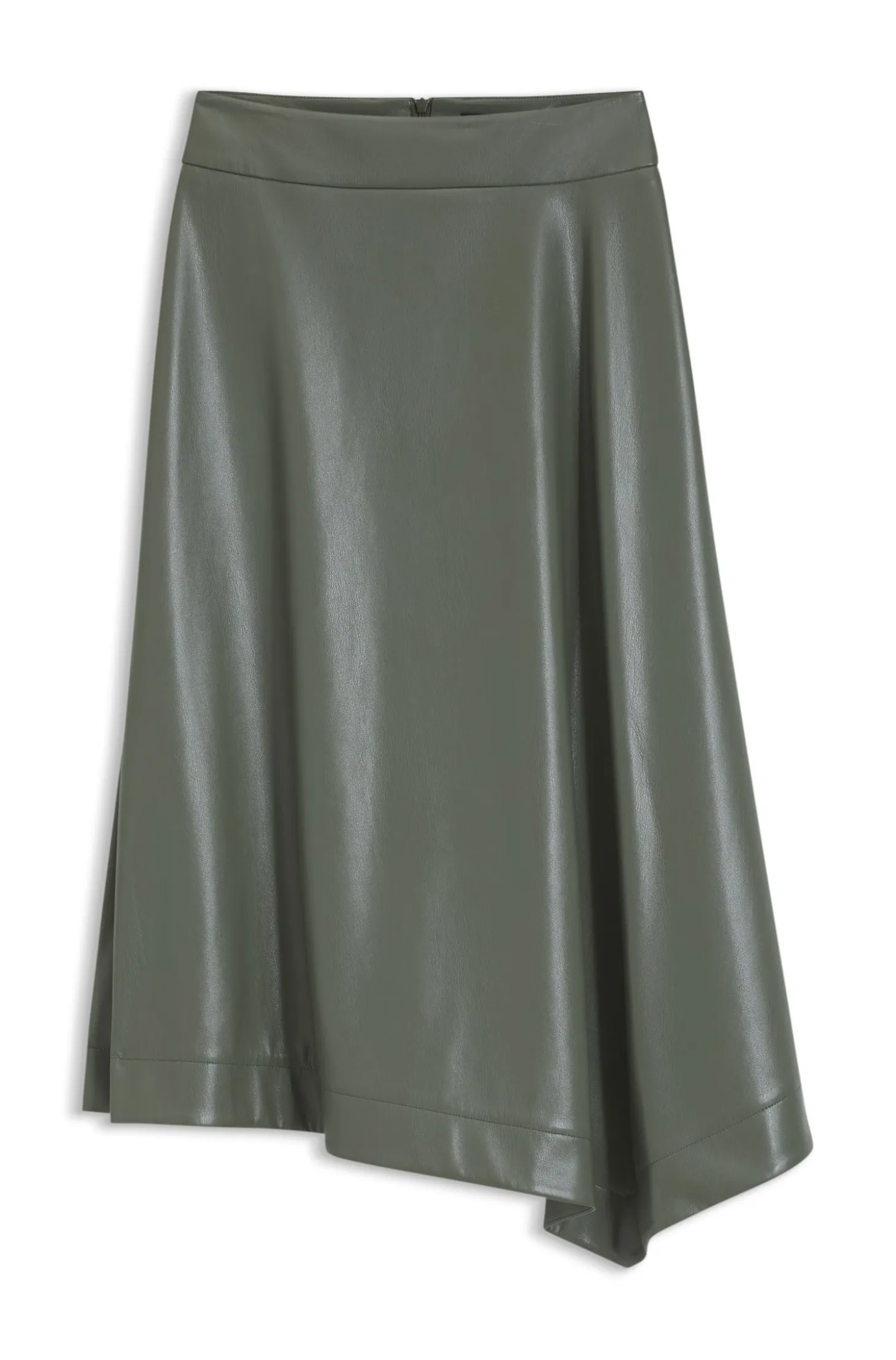 Faux-leather skirt