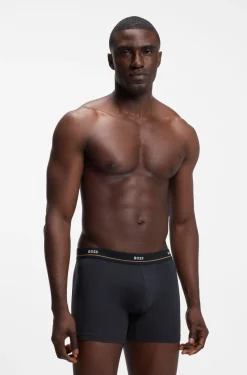 Five-pack of logo-waistband stretch-cotton boxer briefs