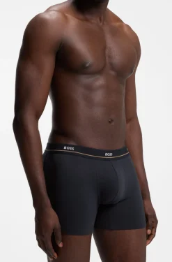 Five-pack of logo-waistband stretch-cotton boxer briefs