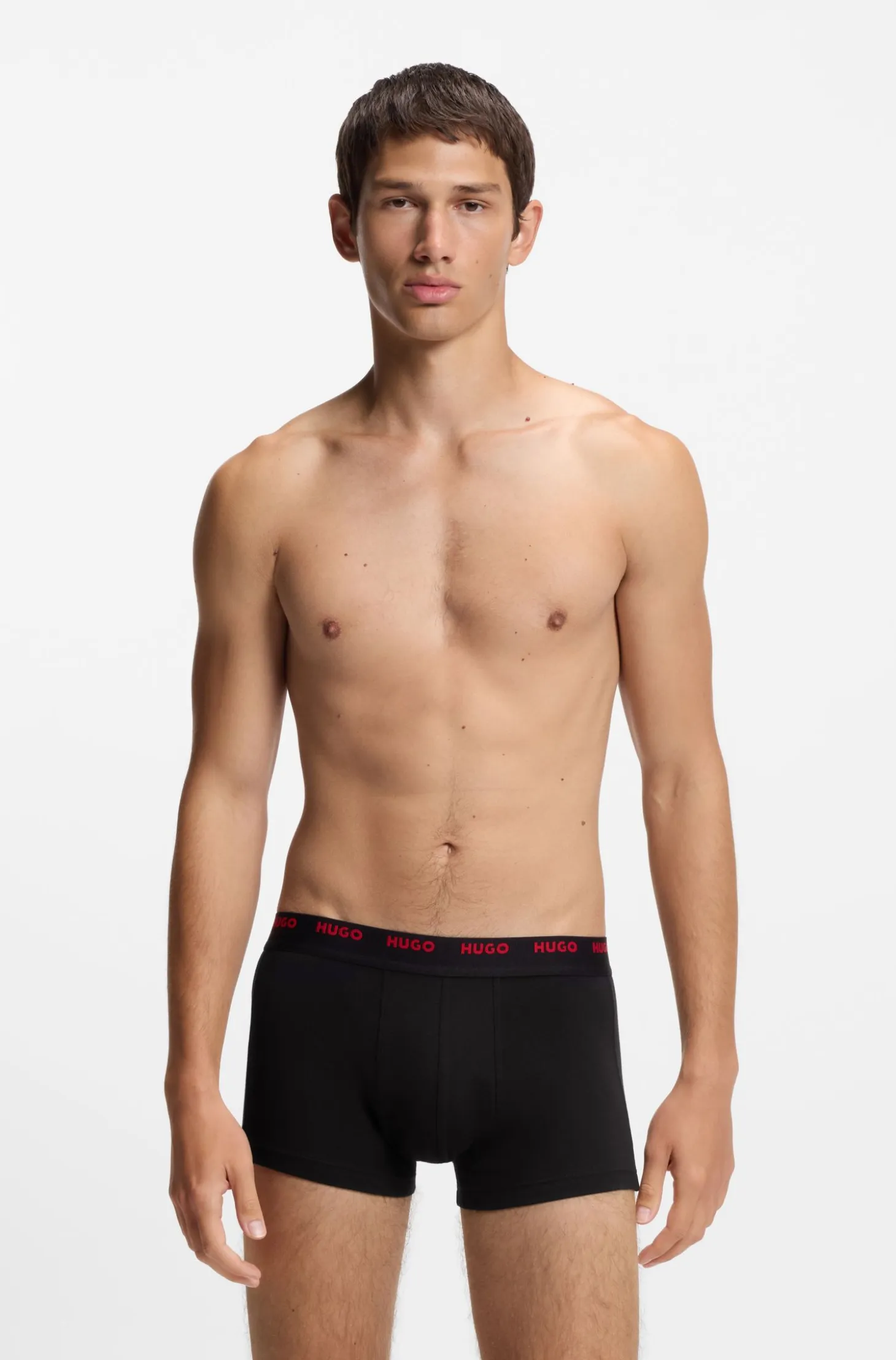 Five-pack of logo-waistband trunks in stretch cotton