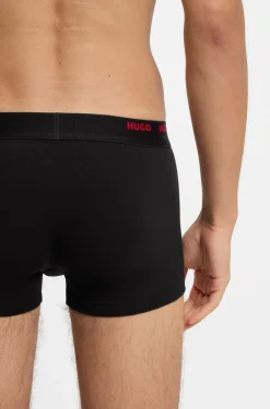 Five-pack of logo-waistband trunks in stretch cotton