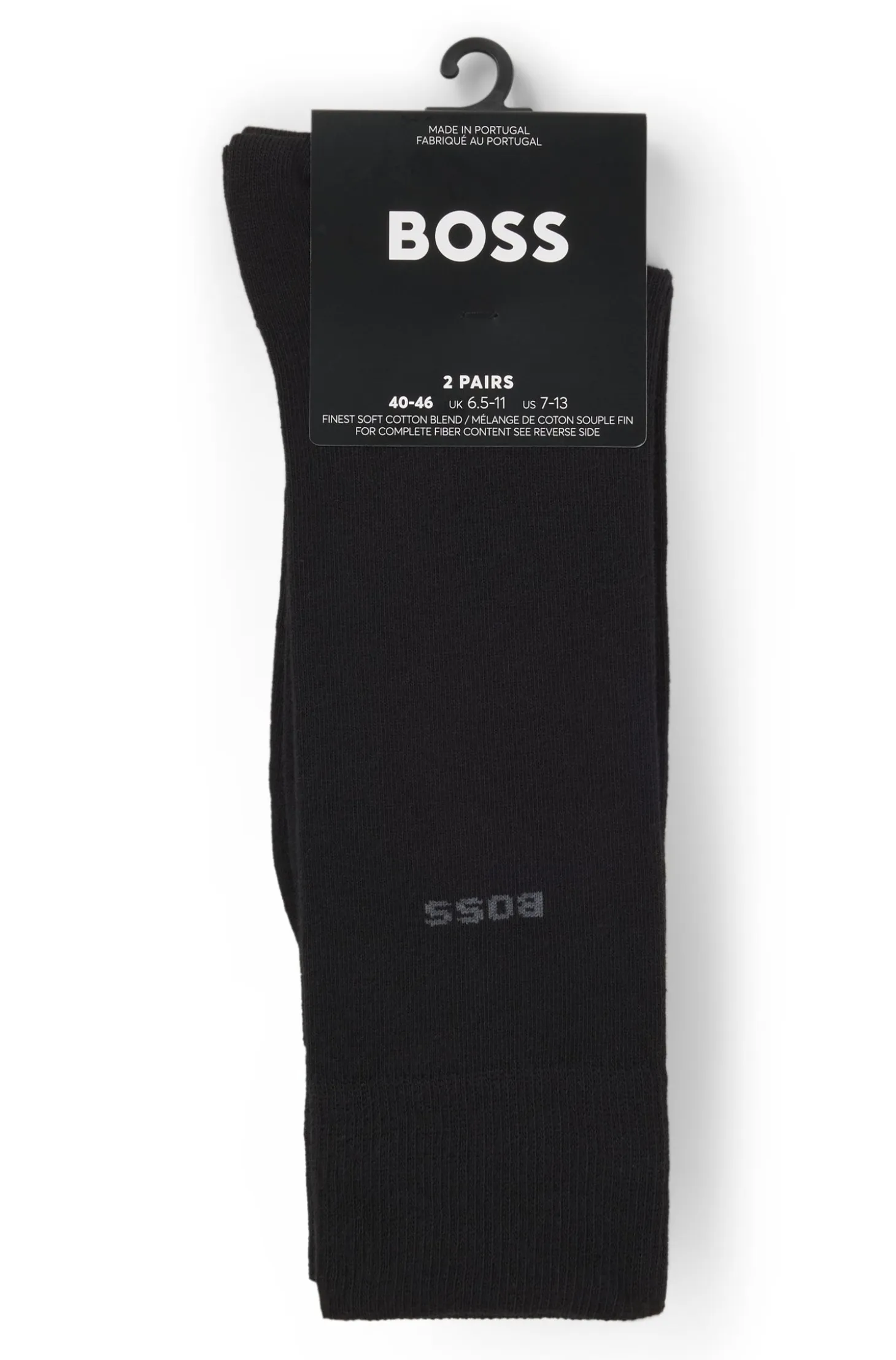 Five-pack of regular-length socks in a cotton blend