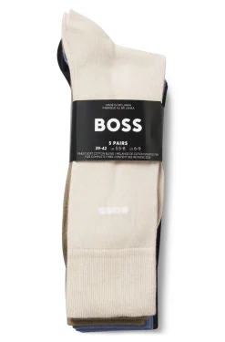 Five-pack of regular-length socks in a cotton blend