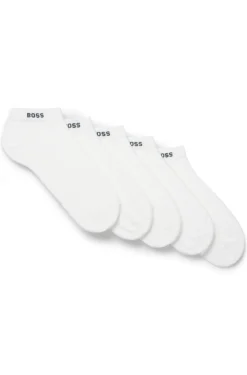 Five-pack of soft combed-cotton ankle socks
