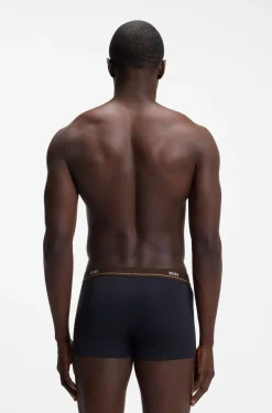 Five-pack of stretch-cotton trunks with logo waistbands