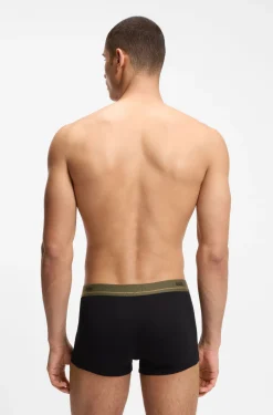 Five-pack of stretch-cotton trunks with logo waistbands