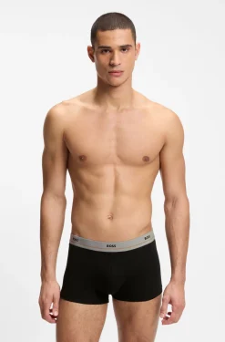 Five-pack of stretch-cotton trunks with logo waistbands