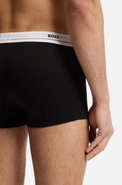 Five-pack of stretch-cotton trunks with logo waistbands