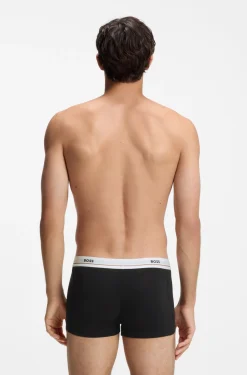 Five-pack of stretch-cotton trunks with logo waistbands