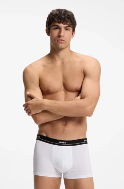 Five-pack of stretch-cotton trunks with logo waistbands