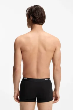 Five-pack of stretch-cotton trunks with logo waistbands