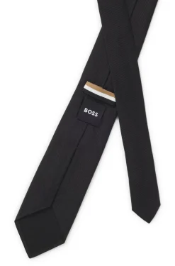 Formal tie in silk jacquard