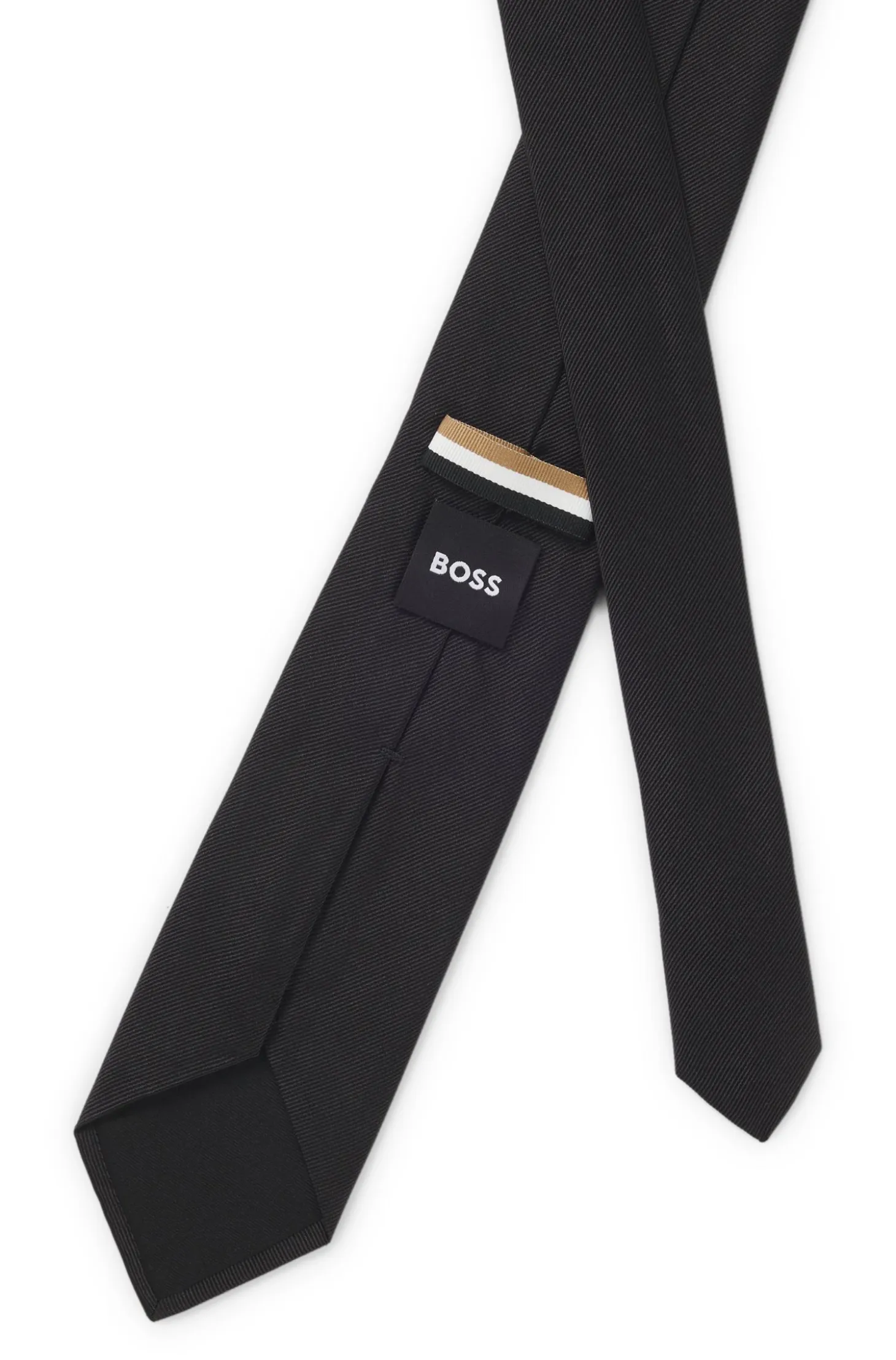 Formal tie in silk jacquard