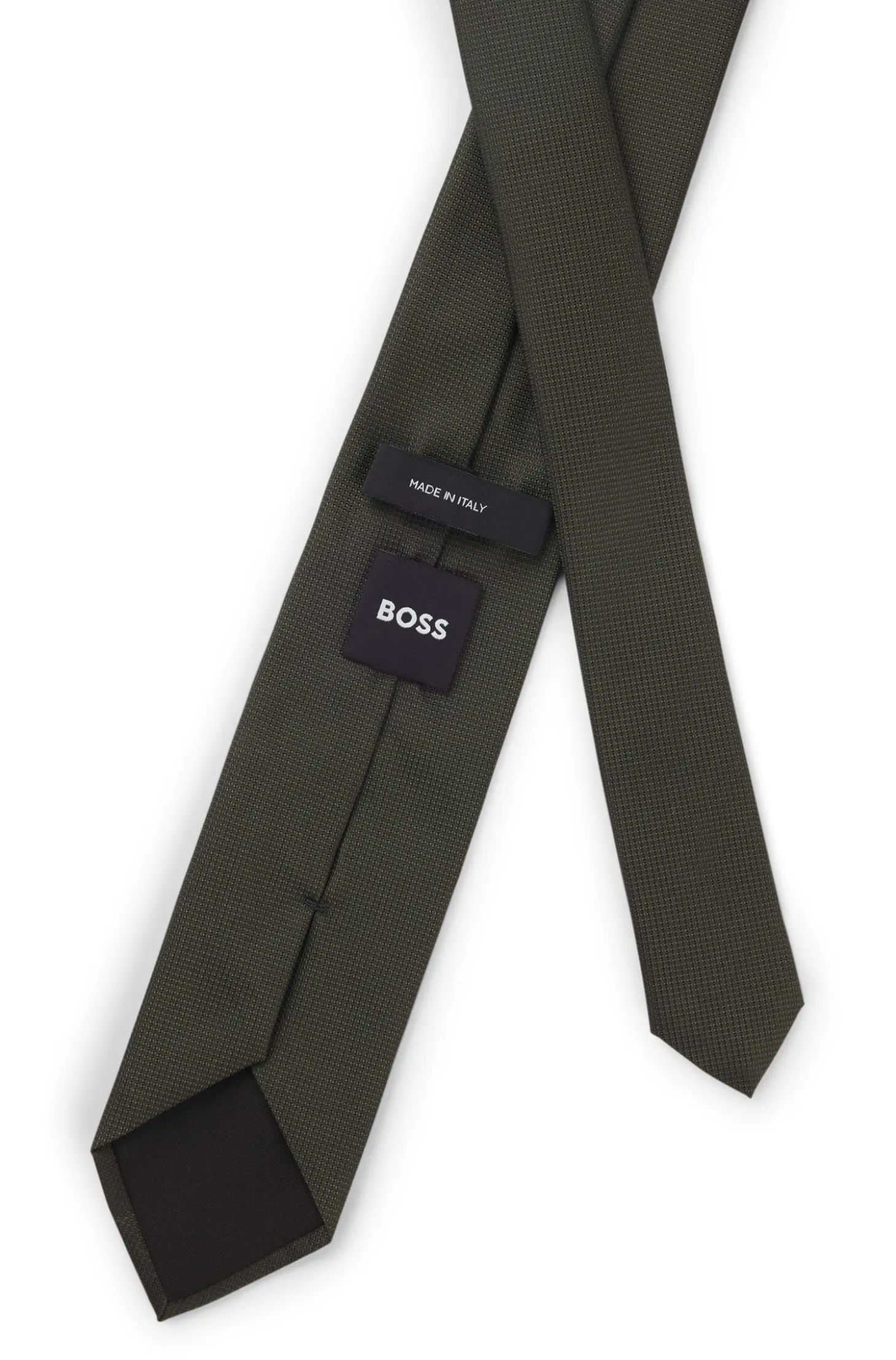 Formal tie with jacquard pattern
