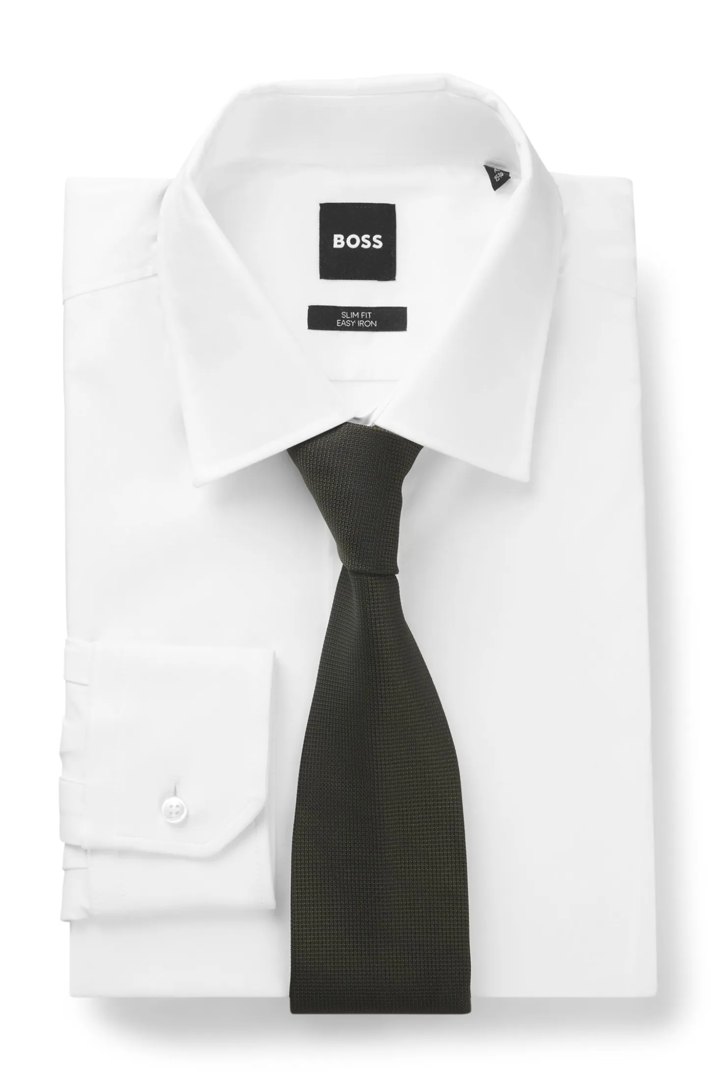 Formal tie with jacquard pattern