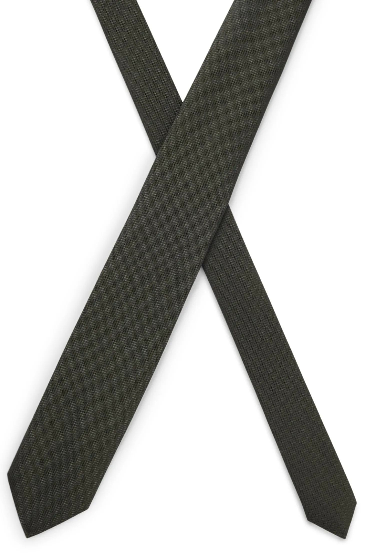 Formal tie with jacquard pattern