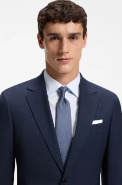 Formal tie with jacquard pattern