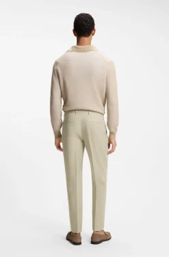 Formal trousers in a cotton blend
