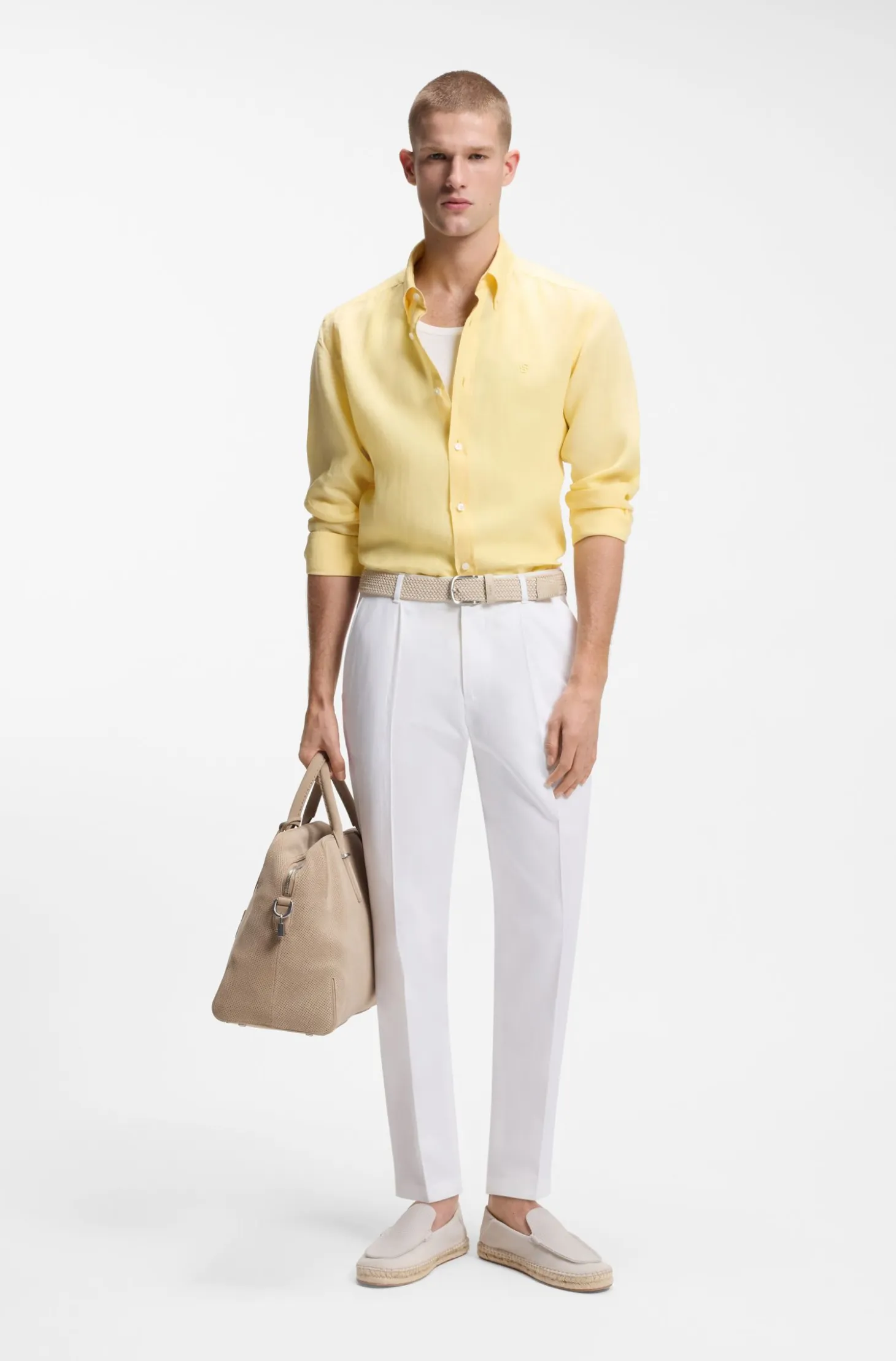Formal trousers in a cotton blend