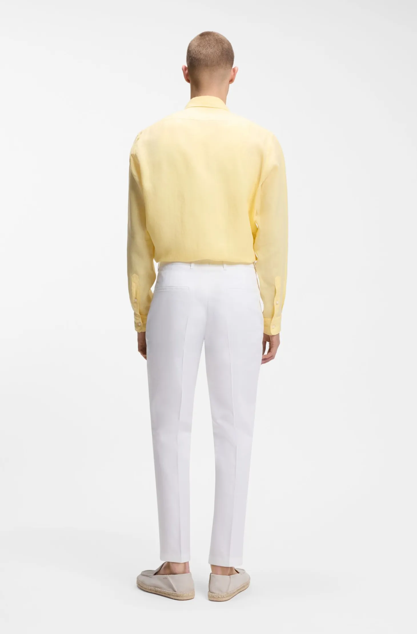 Formal trousers in a cotton blend