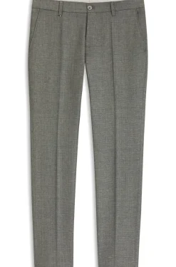 Formal trousers in micro-patterned stretch fabric