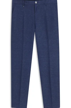 Formal trousers in micro-patterned stretch fabric