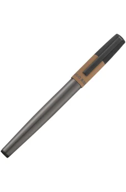 Fountain pen with camel cap trim