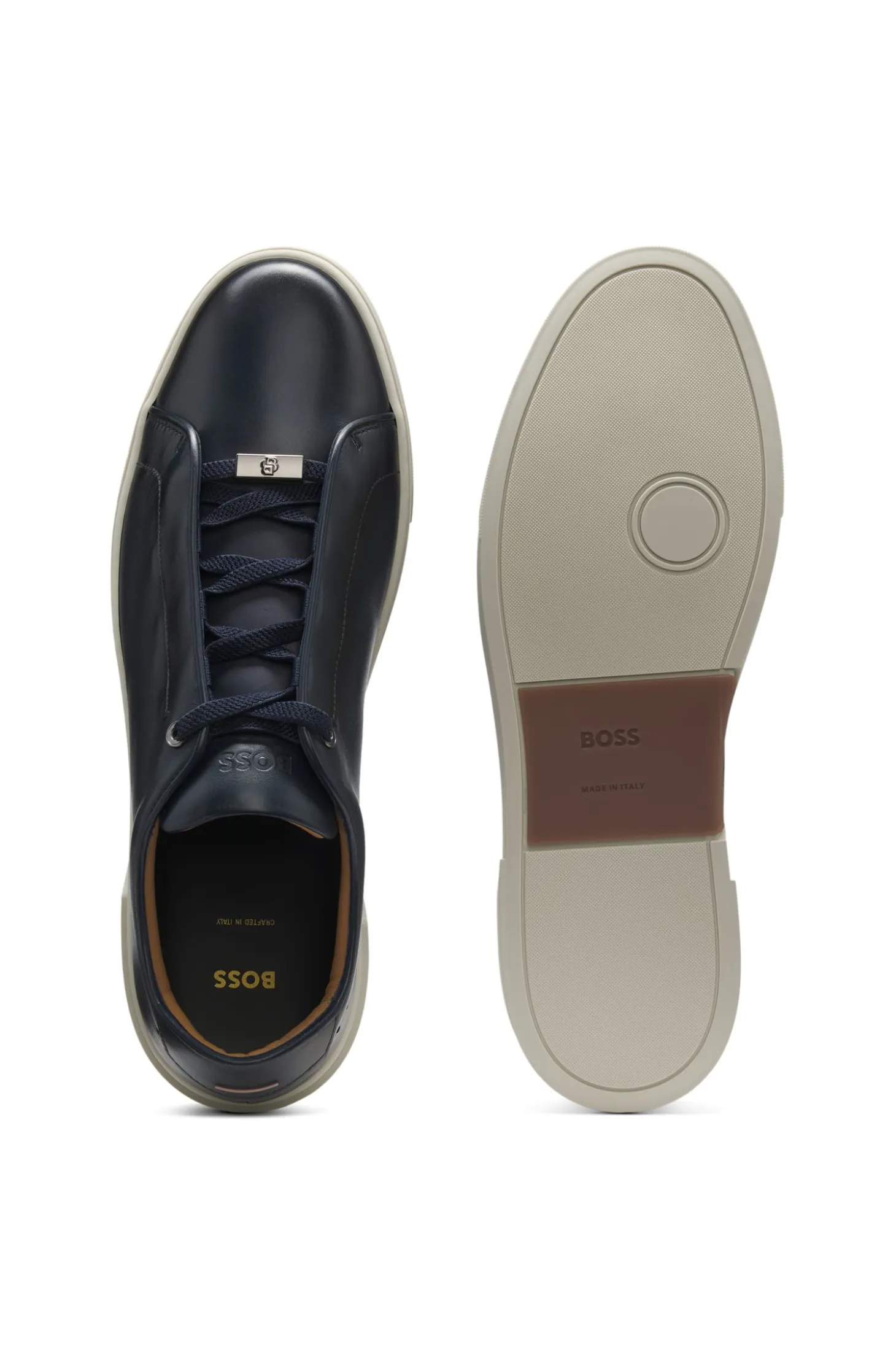Gary trainers in brushed leather