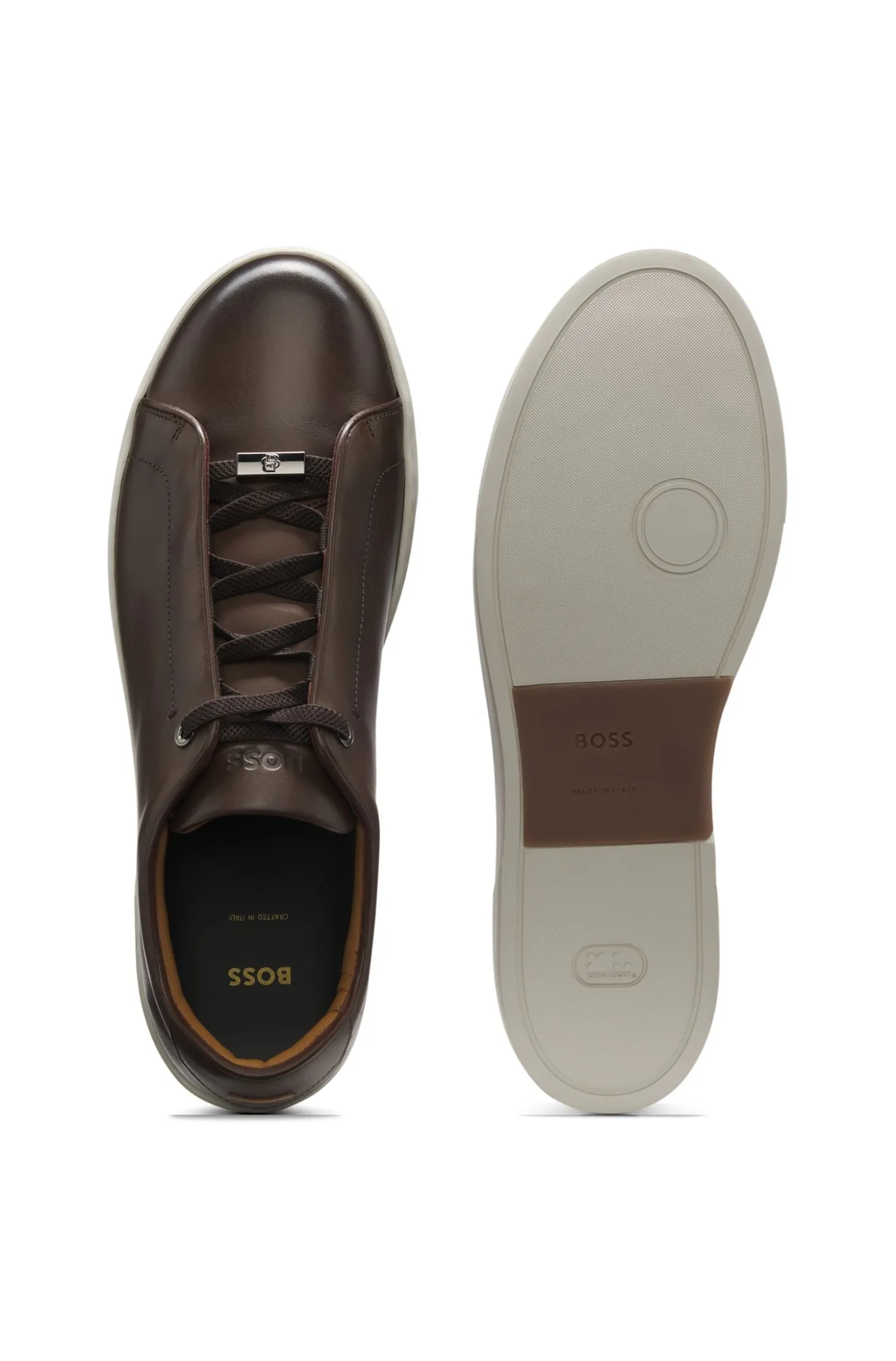 Gary trainers in brushed leather