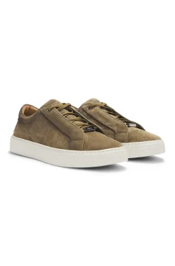 Gary trainers in suede with elastic lacing system