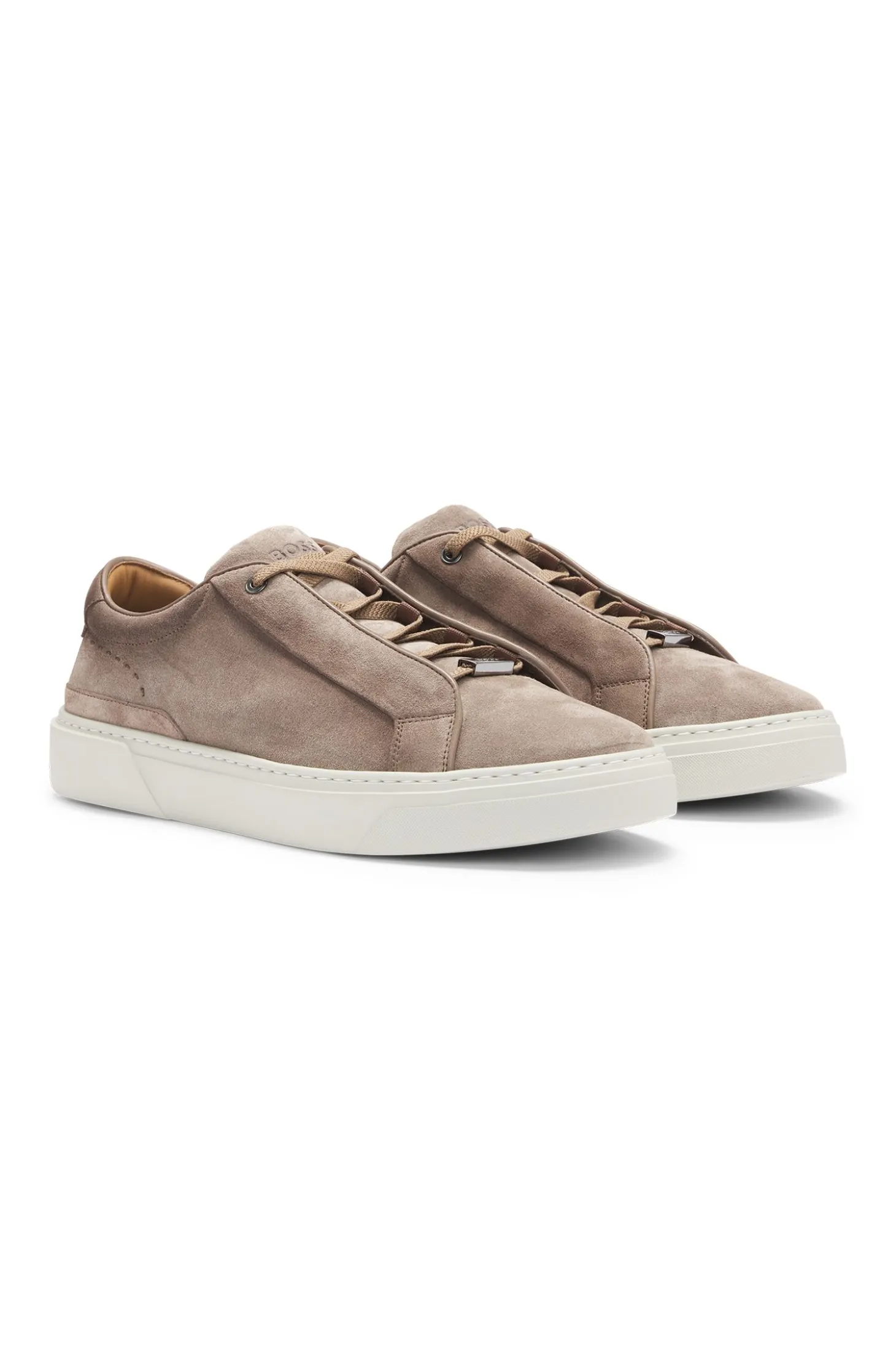 Gary trainers in suede with elastic lacing system