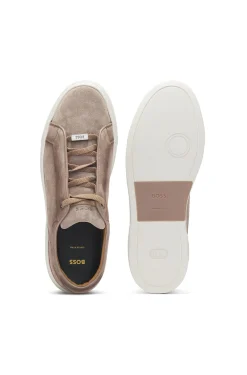 Gary trainers in suede with elastic lacing system