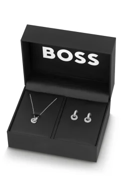 Gift-boxed necklace and earrings set