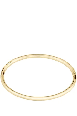 Gold-tone bangle with logo detail