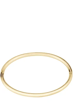 Gold-tone bangle with logo detail