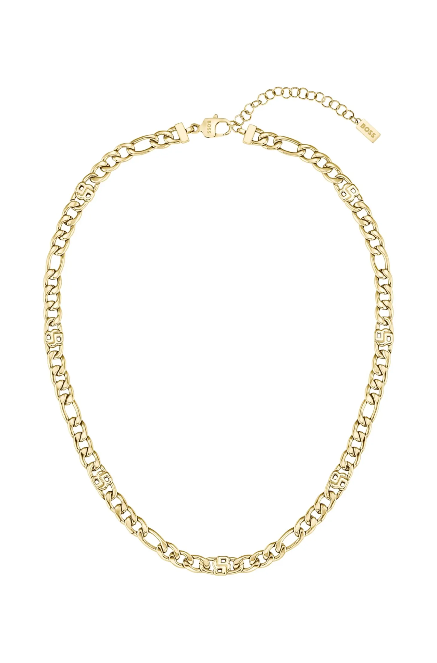 Gold-tone chain necklace with Double B monograms