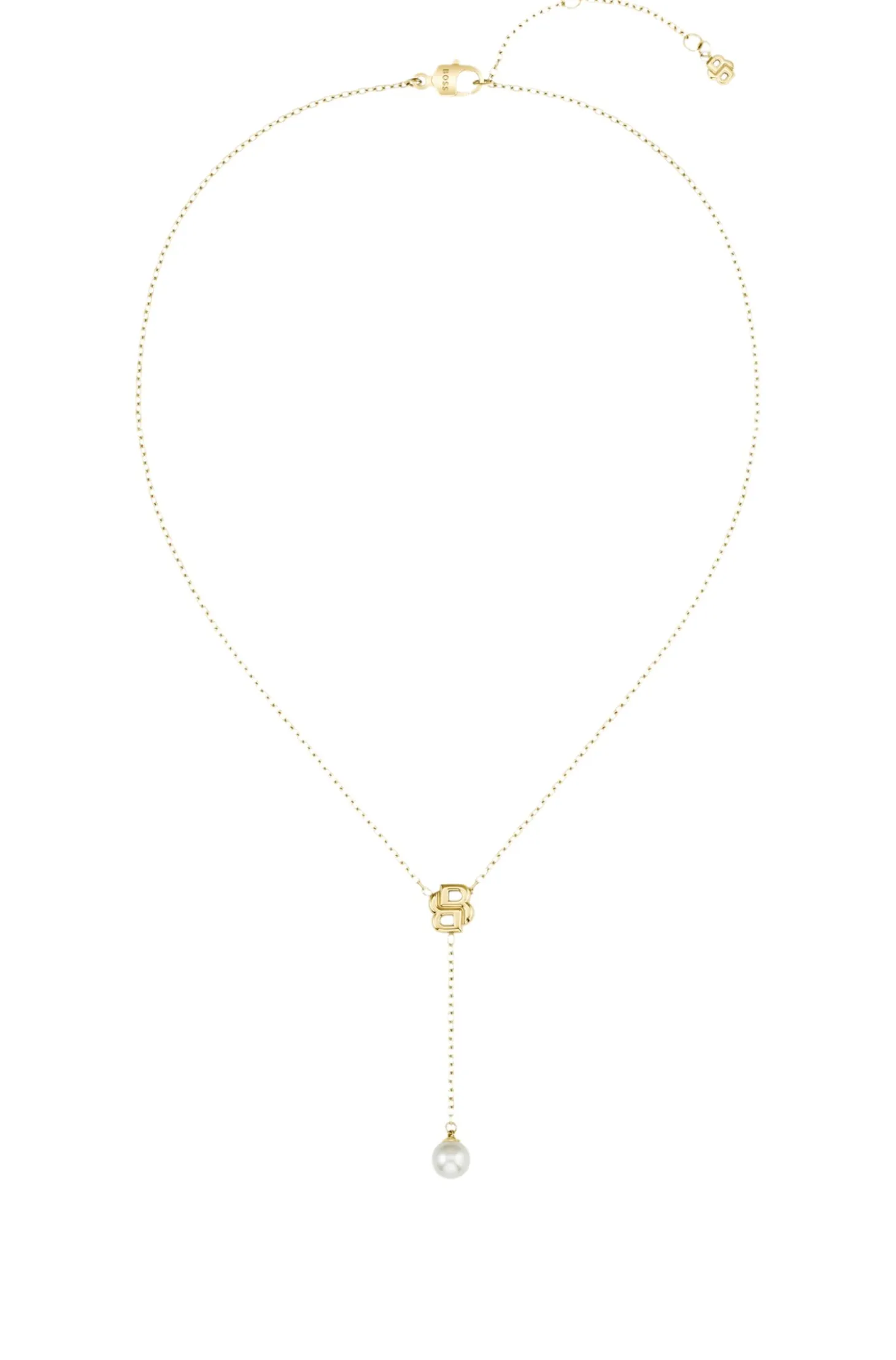 Gold-tone necklace with Double B monogram